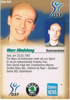 Playerkarte 1999/2000 #394 Moderatoren Marc Hindelang