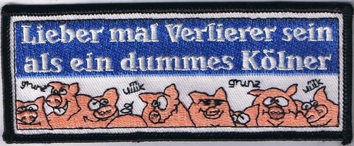 Eishockeyaufnäher Lieber mal Verlierer sein Patch