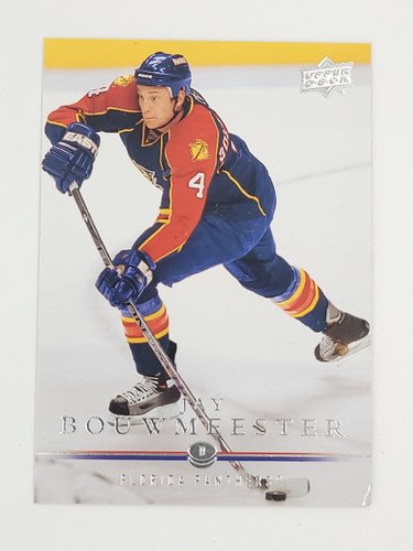 2008/2009 Upper Deck #115 Jay Bouwmeester – Florida Panthers (Base Card)