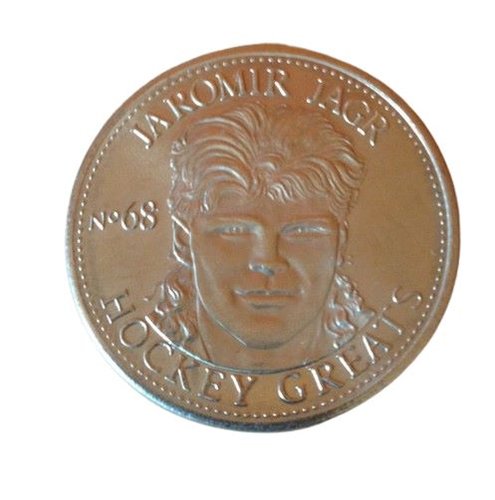 1996-97 Got-Um NHLPA Hockey Greats Coins Jaromir Jagr - Pittsburgh Penguins