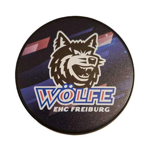 EHC Freiburg Eishockeypuck mit Vereinslogo