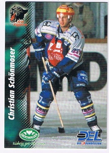 DEL Playerkarte 1999/2000 #43 Christian Schönmoser – Nürnberg Ice Tigers