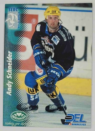 DEL Playerkarte Saison 1999/2000 Andy Schneider – Schwenninger Wild Wings – Powerplay – Nr. 215