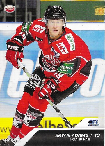 Playerkarte 2009/2010 #295 – Bryan Adams – Kölner Haie (City-Press)