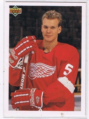1991-92 Upper Deck #584 Niklas Lidstrom Detroit Red Wings Card