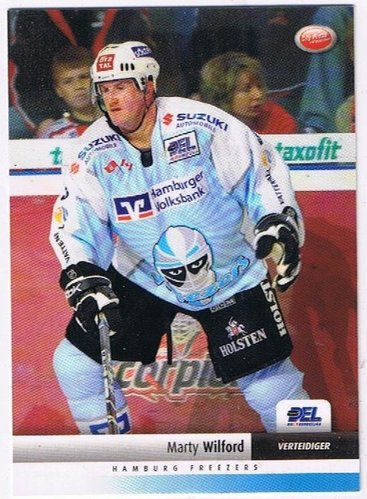 Playerkarte 2007/2008 – Marty Wilford – Hamburg Freezers – City Press