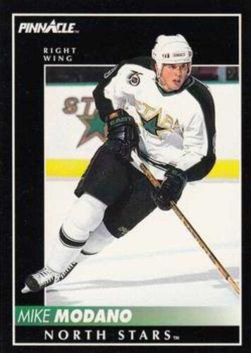1991/1992 Pinnacle #155 Mike Modano – Minnesota North Stars (Base Card)