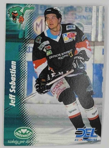 DEL Playerkarte Jeff Sebastian Revier Löwen 1999/2000 Powerplay