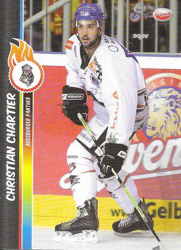 2008/2009 City-Press Trade & Play #003 Christian Chartier – Augsburger Panther (Base Card)