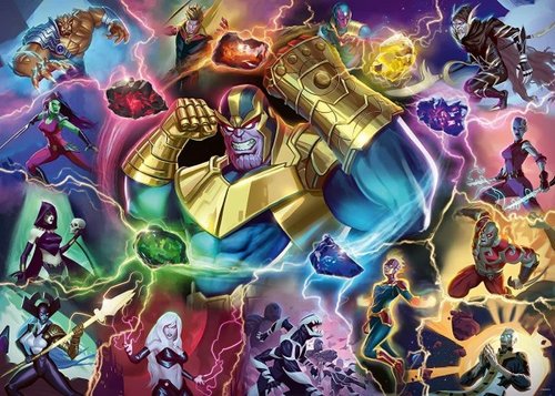 Marvel Villainous Thanos Puzzle 1000 Teile – Lizenziertes Sammler-Motiv