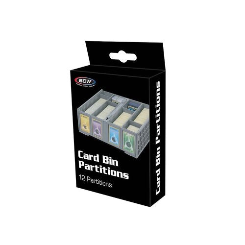 BCW Card Bin Partitions Grey – 12 Stück für 3200 ct. Card Bin