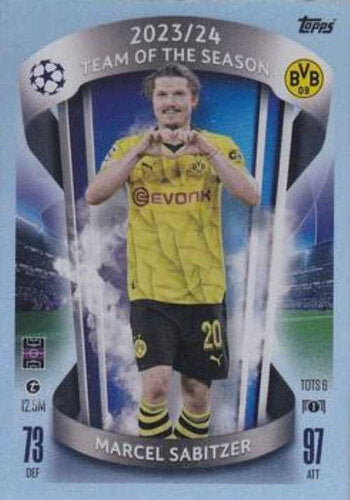 2024-25 Topps Match Attax TOTS6 Marcel Sabitzer Borussia Dortmund