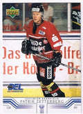DEL Playerkarte 2001/2002 – Patrick Zetterberg – Hannover Scorpions – Upper Deck #105