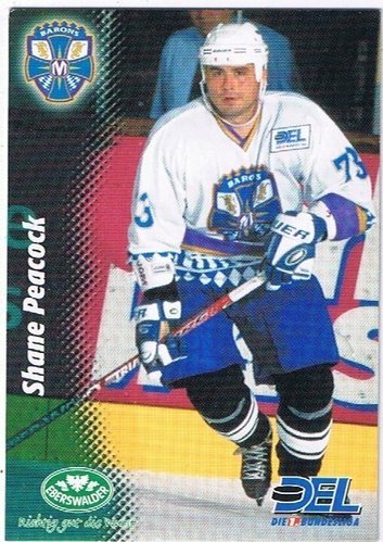 DEL Playerkarte Shane Peacock München Barons 1999/2000 #338