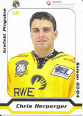 Autogrammkarte Chris Herperger 2003-04 Krefeld Pinguine