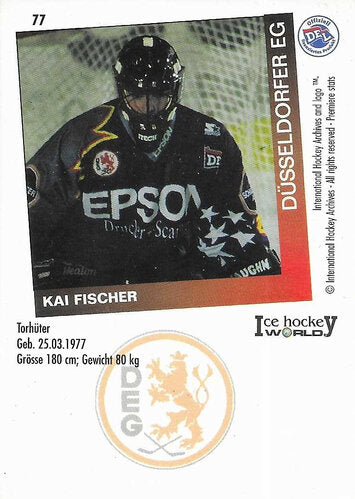 Playerkarte Kai Fischer #77 – DEG Düsseldorf – Saison 1995/1996