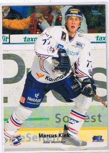 Marcus Kink Playerkarte – DEL 2006/2007 Adler Mannheim #334