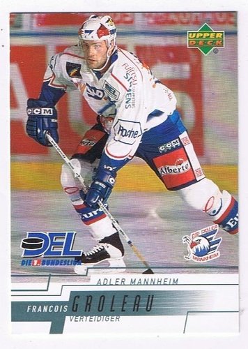 DEL Playerkarte 2000/2001 – Francois Groleau – Adler Mannheim