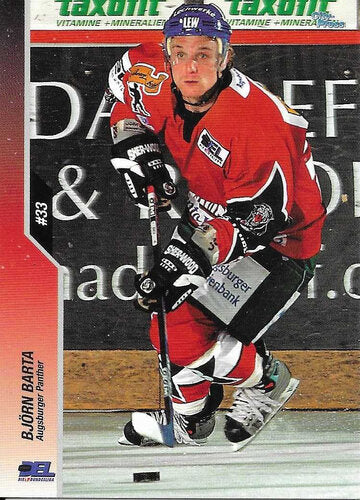 2003/2004 City-Press #017 Björn Barta – Augsburger Panther (Base Card)