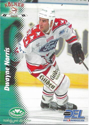 Playerkarte 1999/2000 #107 Dwayne Norris Kölner Haie