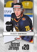 Robert Dietrich Playerkarte 2013/2014 DEL 059 Retired Jerseys Nationalmannschaft