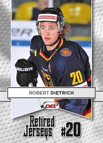 Robert Dietrich Playerkarte 2013/2014 DEL 059 Retired Jerseys Nationalmannschaft