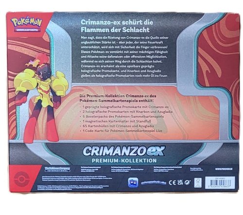 POKÉMON CARDS CRIMANZO EX PREMIUM-KOLLEKTION DE