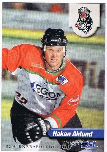 Playerkarte 1998/1999 Hakan Ahlund #276 Augsburger Panther