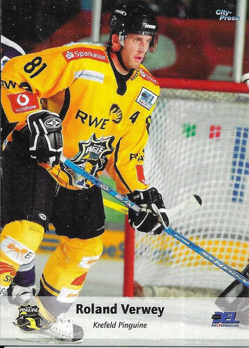Playerkarte Roland Verwey #142 – DEL 2006/07 – Krefeld Pinguine
