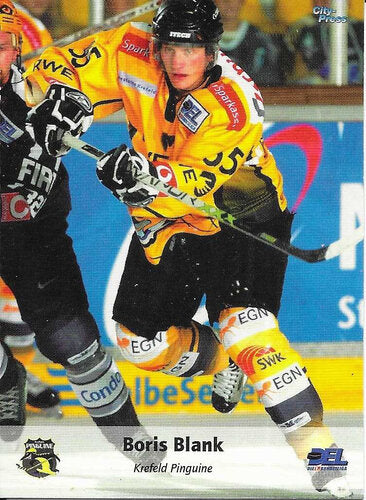 Playerkarte Boris Blank #331 – Krefeld Pinguine – 2006/2007 – City Press