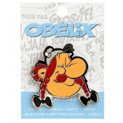 Obelix Metall-Pin mit Schmetterlingsverschluss – offizieller Lizenzartikel