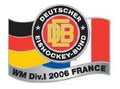 DEB WM Div.I 2006 France Flaggenpin – Sammler-Pin Eishockey Edition