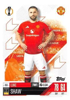 2024-25 Topps Match Attax #103 Luke Shaw – Manchester United