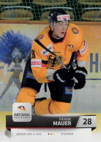 Frank Mauer Playerkarte 2011/2012 #DEL-263 Deutsche Nationalmannschaft