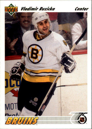 1991-92  Upper Deck #288 Vladimir Ruzicka Boston Bruins