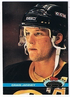 Playerkarte Topps Stadium Club 1991/1992 Craig Janney Boston Bruins