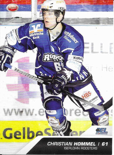 DEL Playerkarte Christian Hommel – Iserlohn Roosters 2009/2010