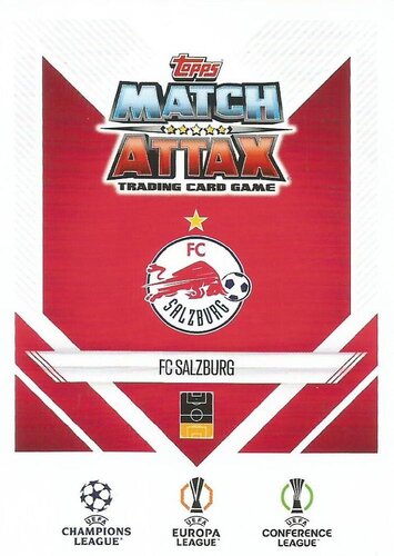 2024-25 Topps Match Attax #391 First Edition Pavlović Salzburg