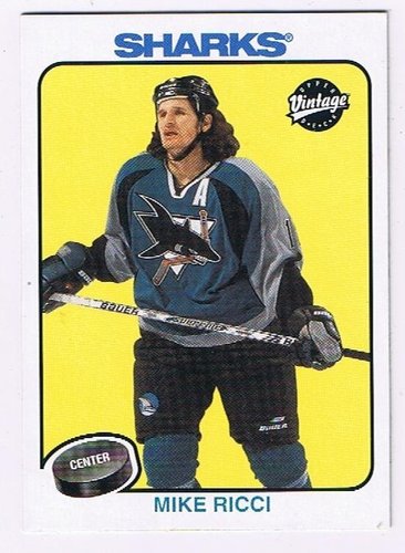 01-02 UD Vintage #242 Mike Ricci San Jose (Base-Card)