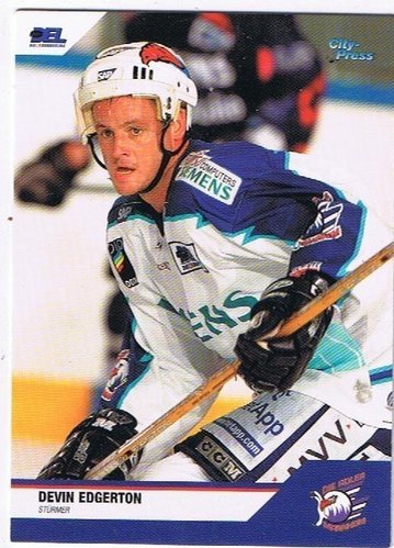 DEL Playerkarte City Press 2004/2005 Devin Edgerton Adler Mannheim 007