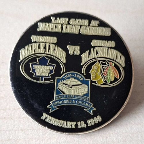 NHL Last Game 1999 Pin Leafs vs Blackhawks Maple Leaf Gardens