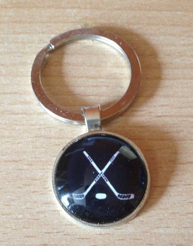 Schlüsselanhänger Eishockeyschläger Aluminium 12g leicht