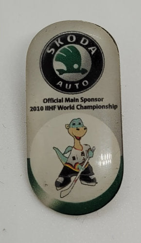 Pin Eishockey WM 2010 Skoda Offizieller Main Sponsor
