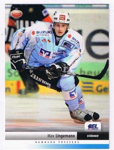 Playerkarte 2007/2008 Max Lingemann – Hamburg Freezers – City Press