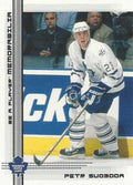 2000-01 Be a Player Mem #456 Petr Svoboda RC Toronto Maple Leafs