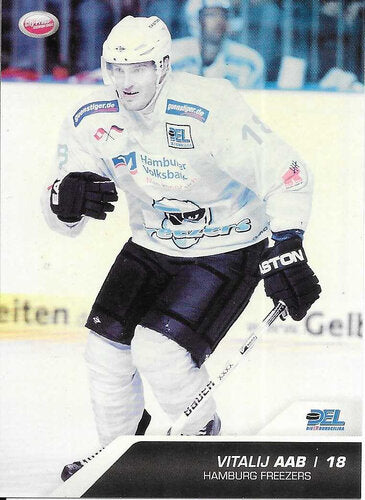 Playerkarte Vitalij Aab #191 – Hamburg Freezers 2009/2010