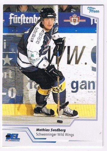 Playerkarte 2002/2003 Mathias Svedberg Schwenningen
