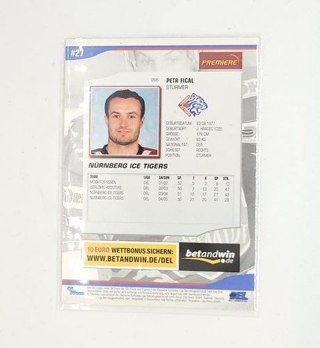 2005/2006 City-Press #266 Petr Fical – Nürnberg Ice Tigers (Base Card)