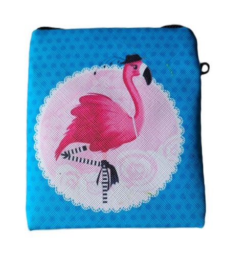 Umhängebeutel mit Reisverschluss Motiv Flamingo