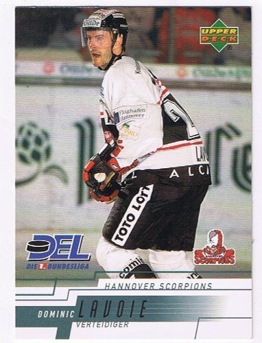 DEL Playerkarte Dominic Lavoie – Hannover Scorpions 2000/2001